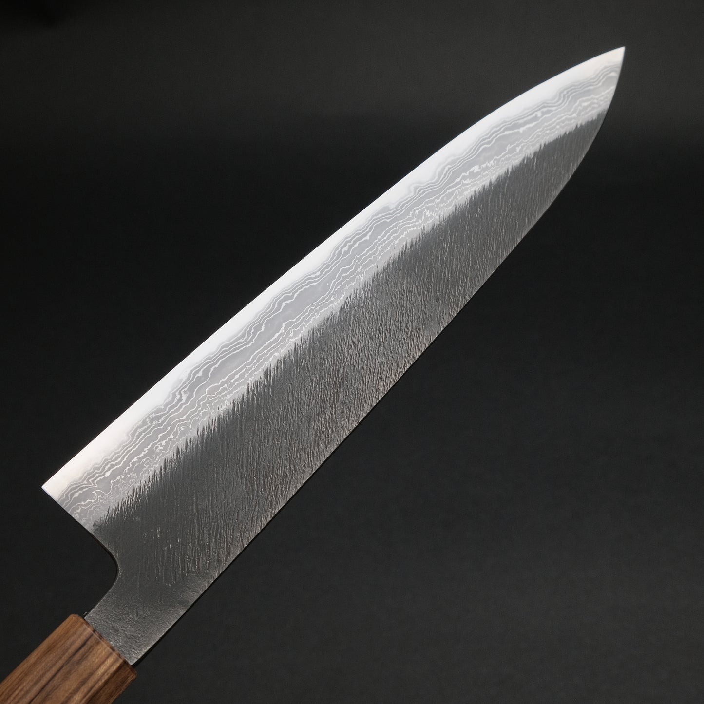 Ajikataya White #2 Matsuba Damascus Gyuto 240 Obankole Handle (#09)