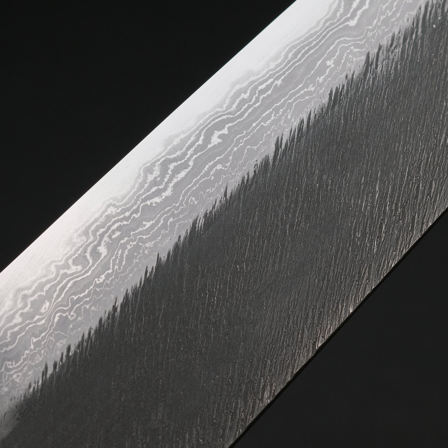 Ajikataya White #2 Matsuba Damascus Gyuto 240 Olive/ TQPRV Handle (#06)