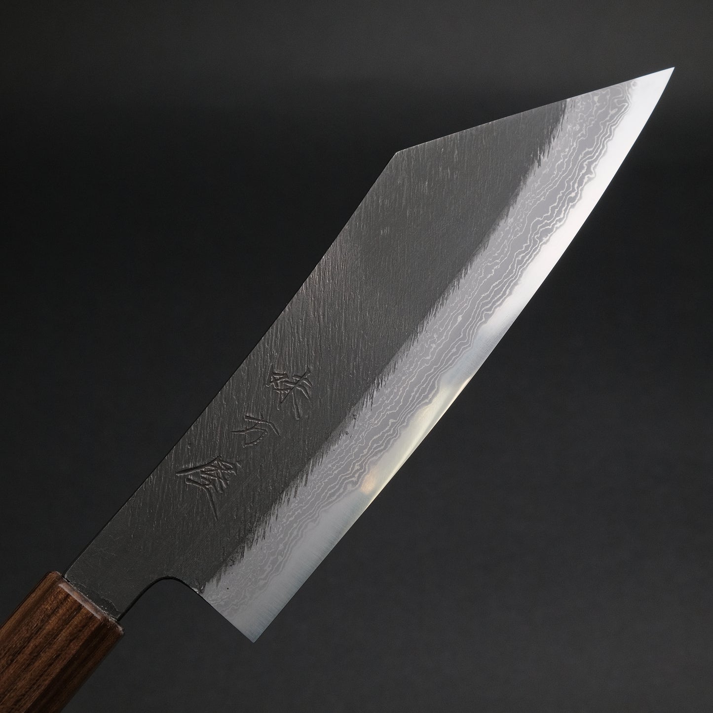 Ajikataya White #2 Matsuba Damascus Hakata 180 Obankole Handle (#26)