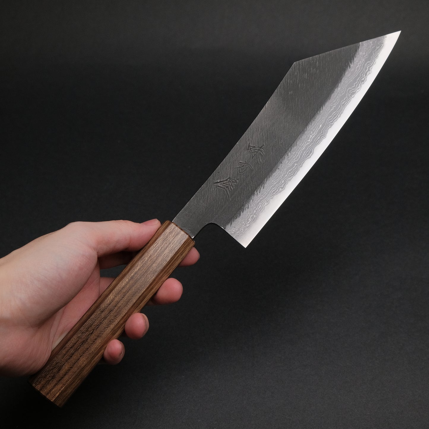 Ajikataya White #2 Matsuba Damascus Hakata 180 Obankole Handle (#26)