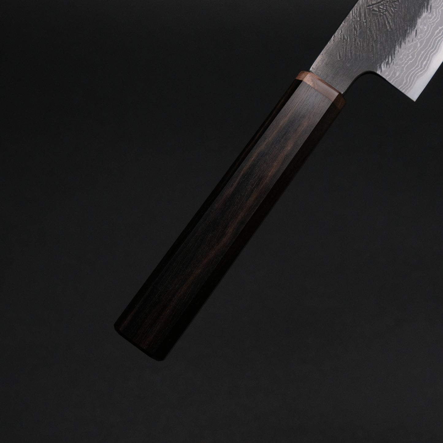 Ajikataya White #2 Matsuba Damascus Petty 150 Ebony x Stabilizedwood Handle (#29)