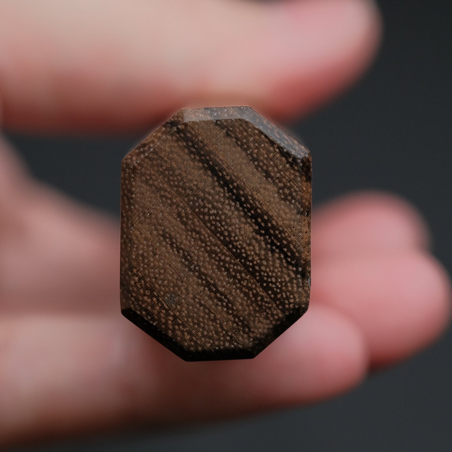 Ajikataya White #2 Matsuba Damascus Santoku 180 Obankole Handle (#22)