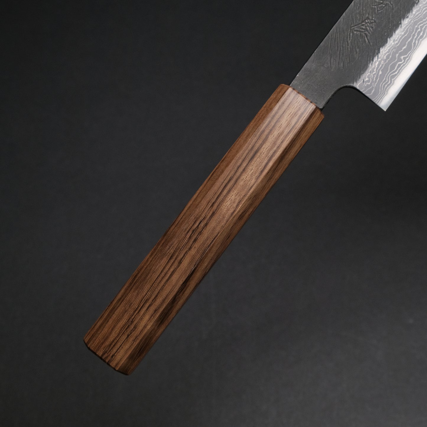 Ajikataya White #2 Matsuba Damascus Sujihiki 270 Obankole Handle (#02)