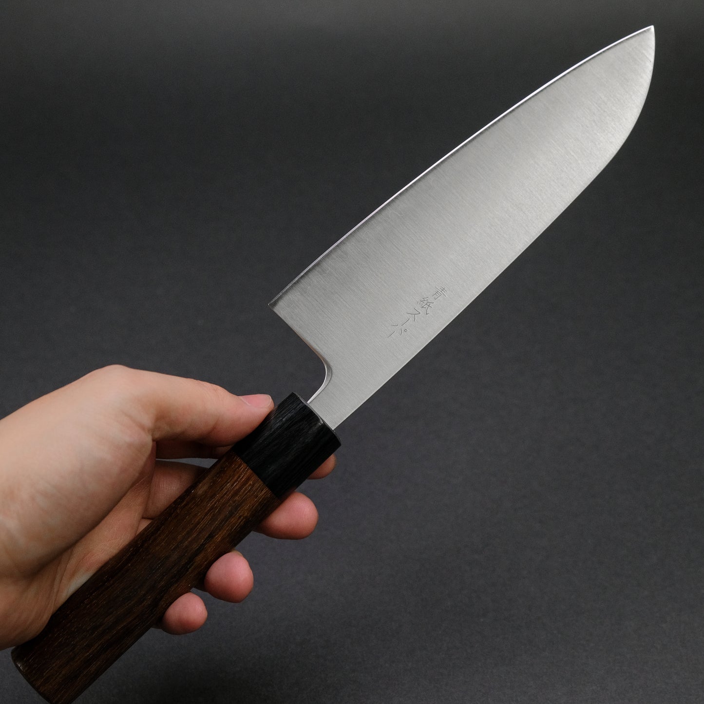 Akifusa Blue Super Santoku 165mm Rosewood Handle