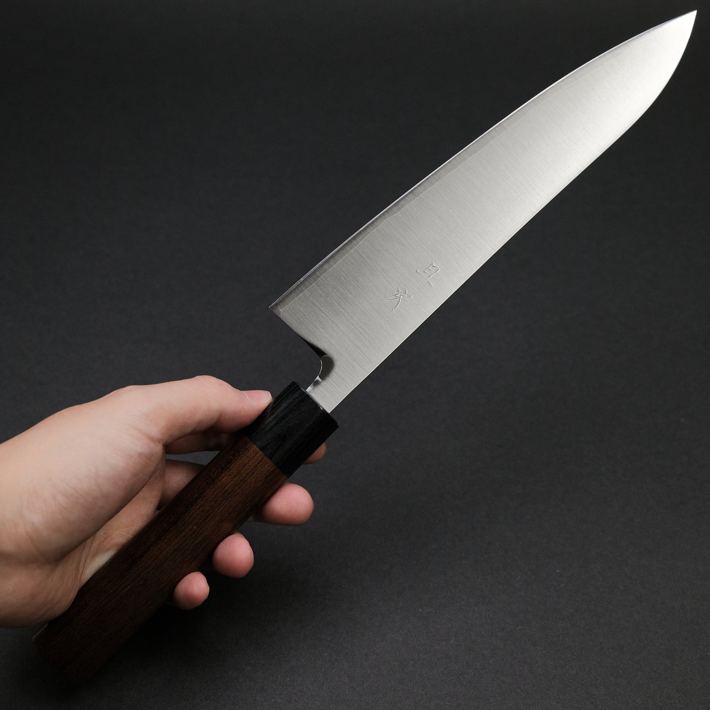 Akifusa Powder Metal Steel Gyuto 210mm Ebony Handle