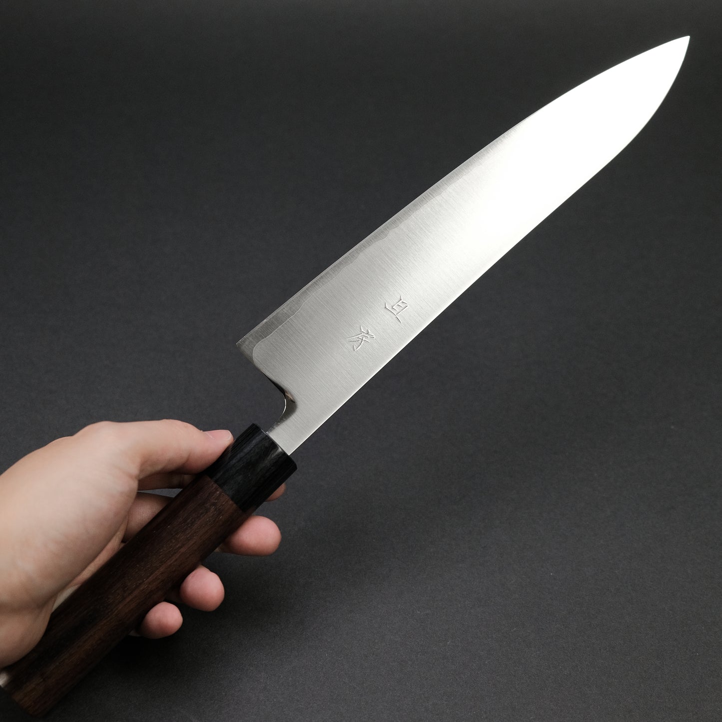 Akifusa Powder Metal Steel Gyuto 240mm Ebony Handle