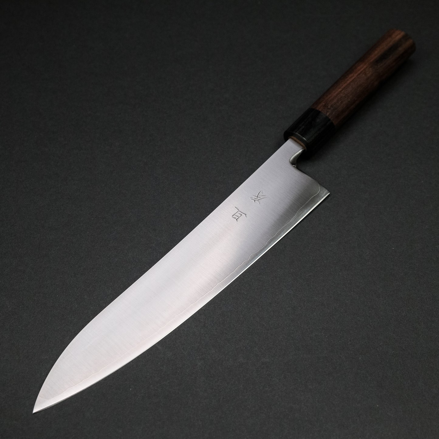 Akifusa Powder Metal Steel Gyuto 240mm Ebony Handle