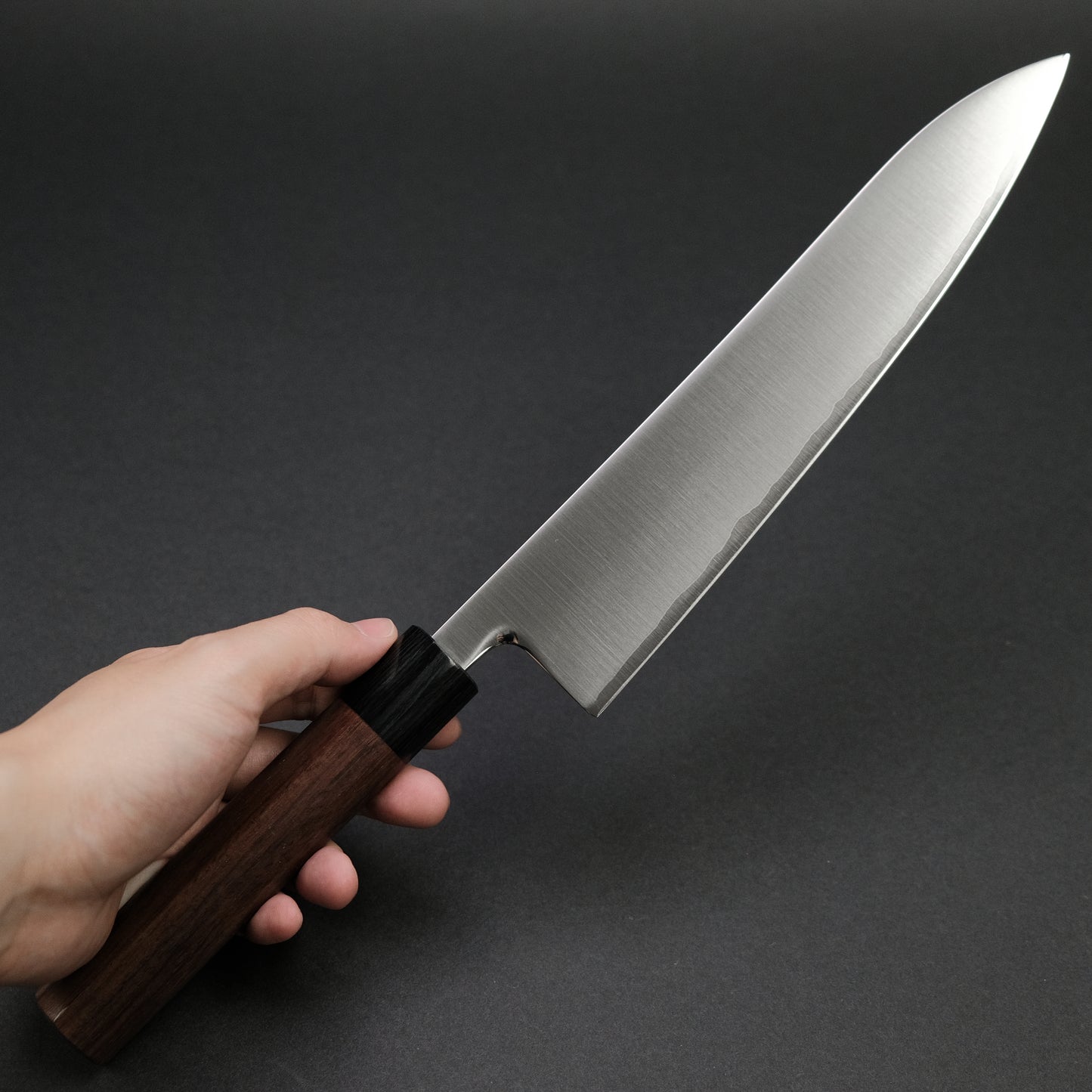 Akifusa Powder Metal Steel Gyuto 240mm Ebony Handle