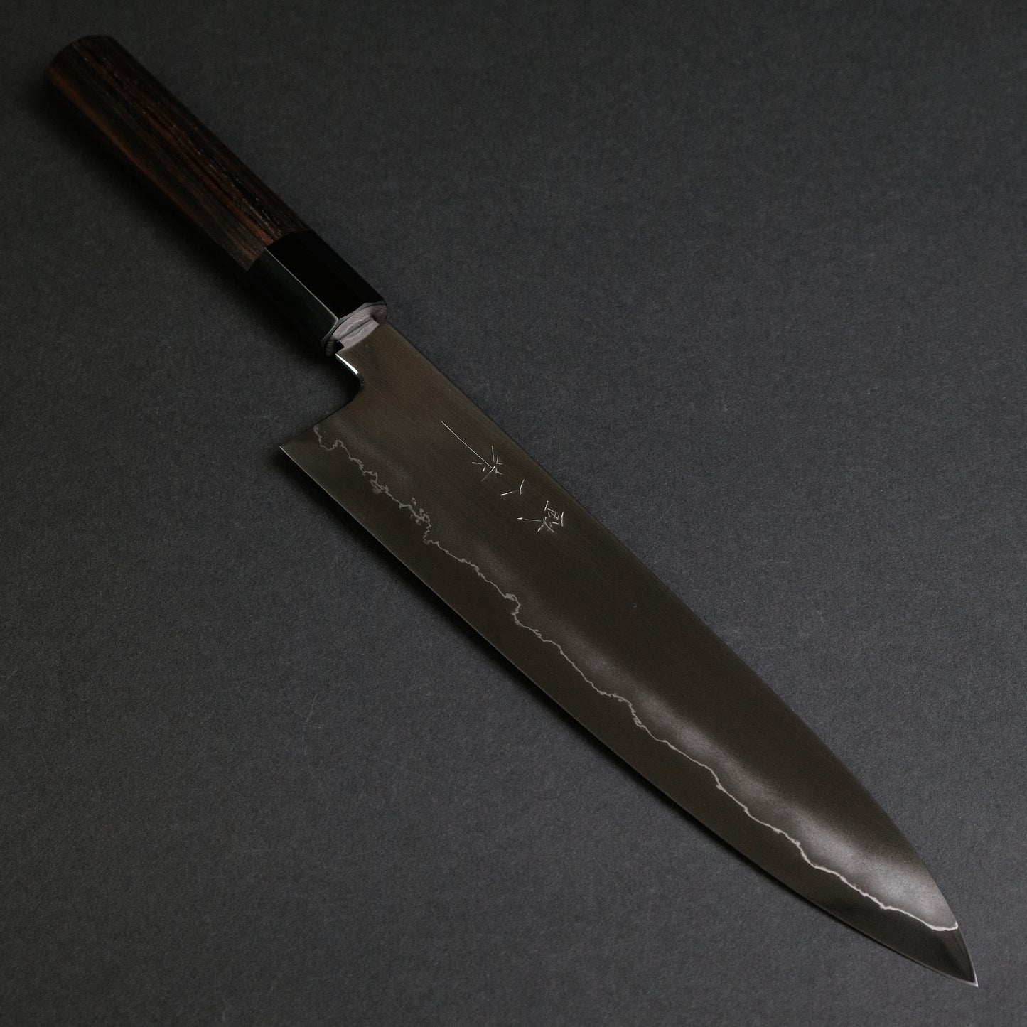 Tetsujin Silver #3 Ukiba Gyuto 240mm Taihei Makassar Ebony Handle