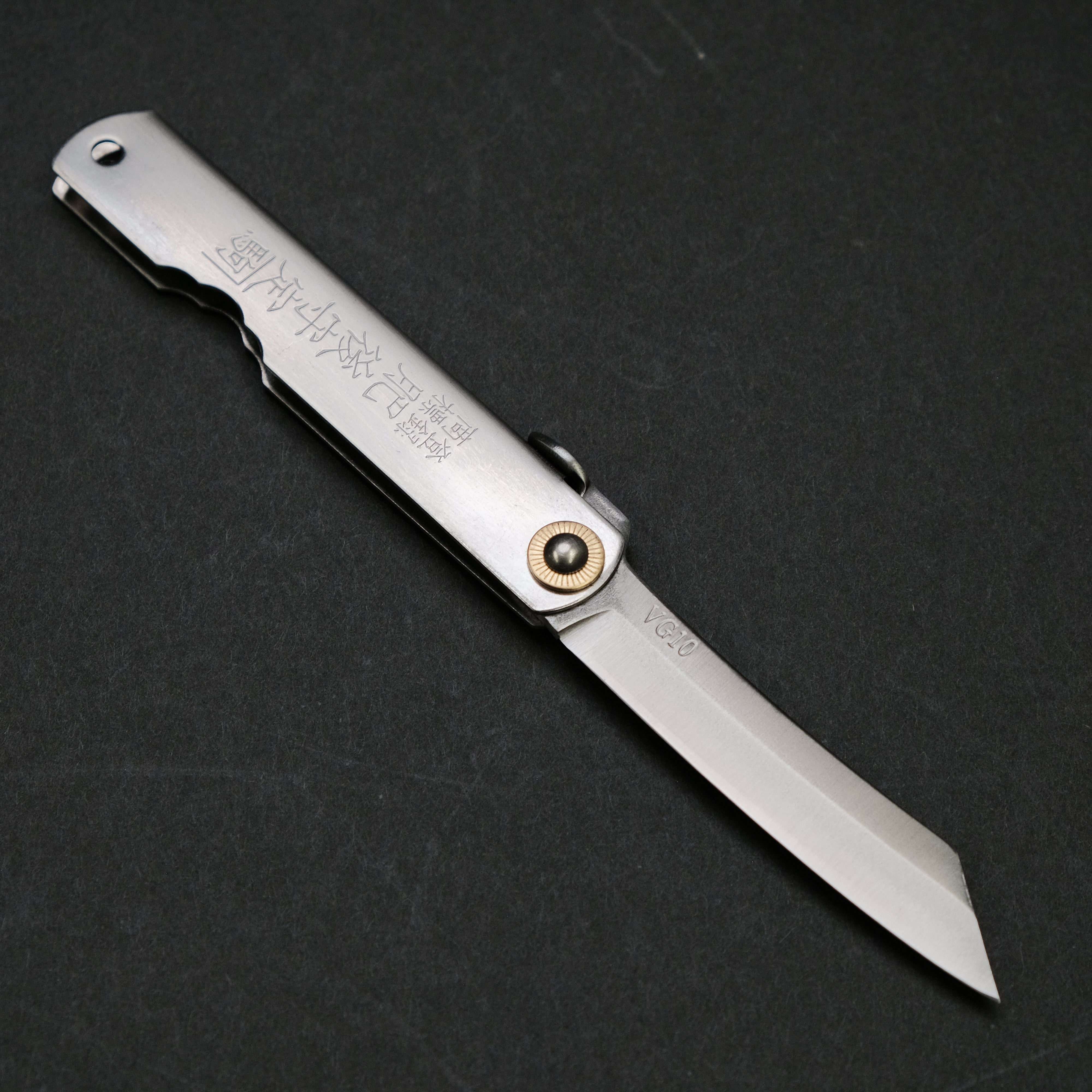 Coltello tascabile Higonokami burasu con rigidità Custodia in pelle Coltello tascabile Higonokami burasu con rigidità Custodia in pelle