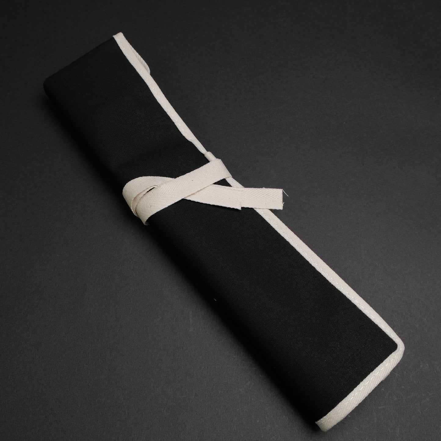 Hitohira 4 Pockets Canvas Knife Roll Black