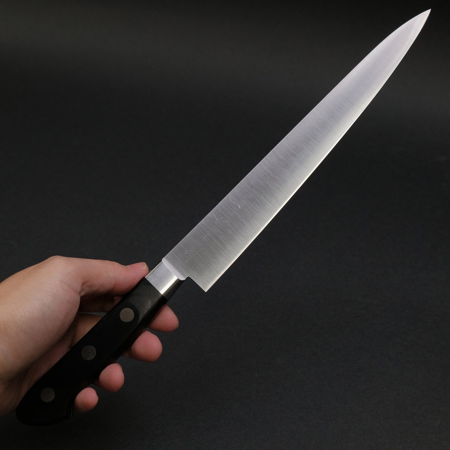 Hitohira Ashi White #2 Petty 210mm Pakka Handle