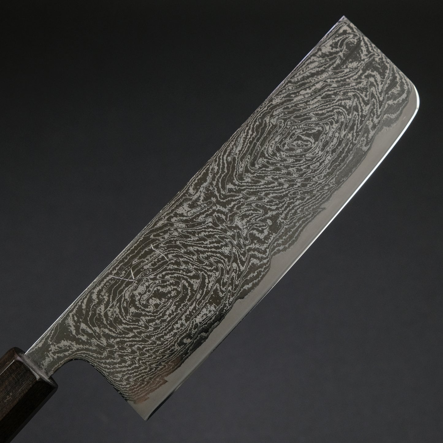 Hitohira Futana Nickel Damascus Nakiri 165mm Tagayasan Handle