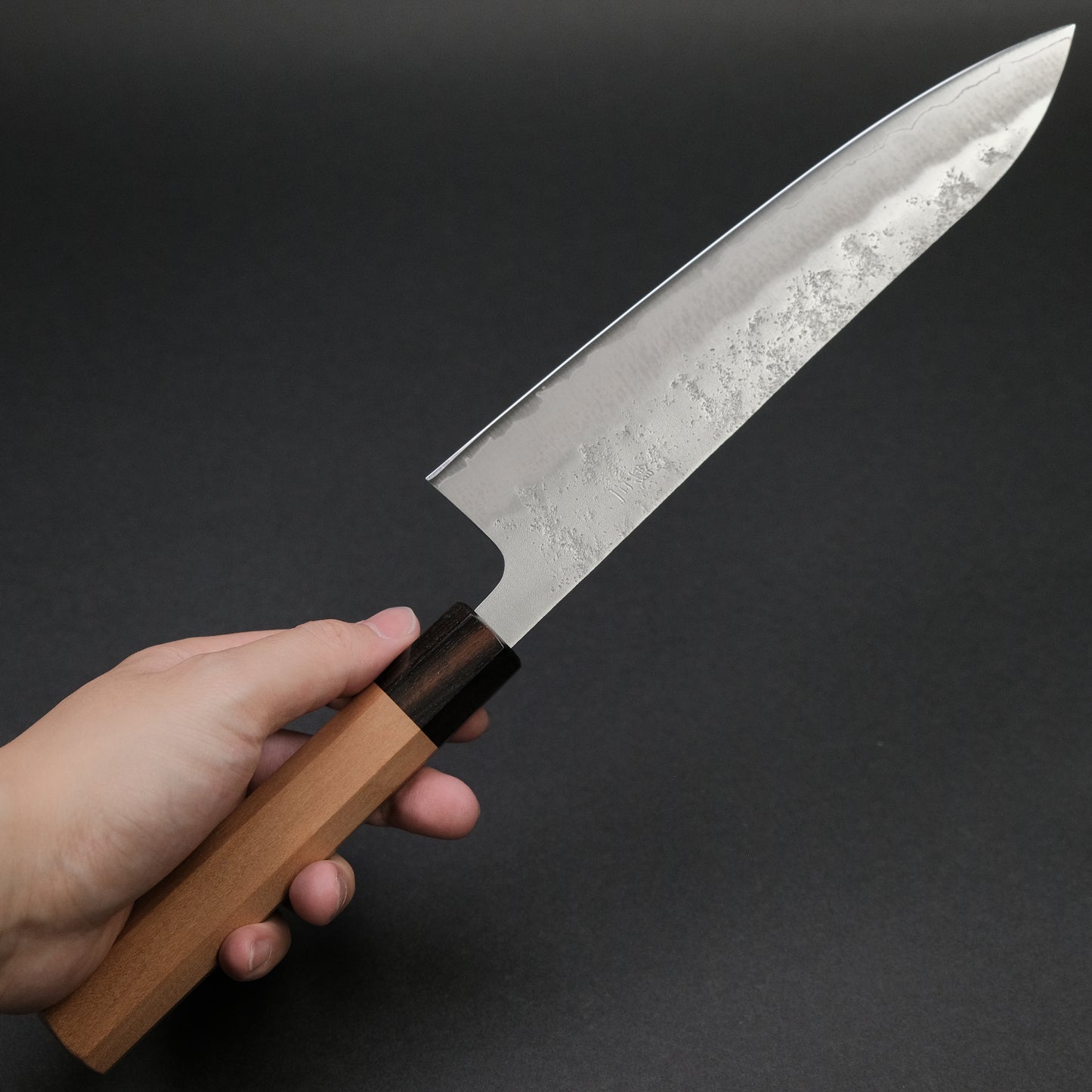 Hitohira Futana S3 Nashiji Gyuto 210mm Cherry Wood Handle