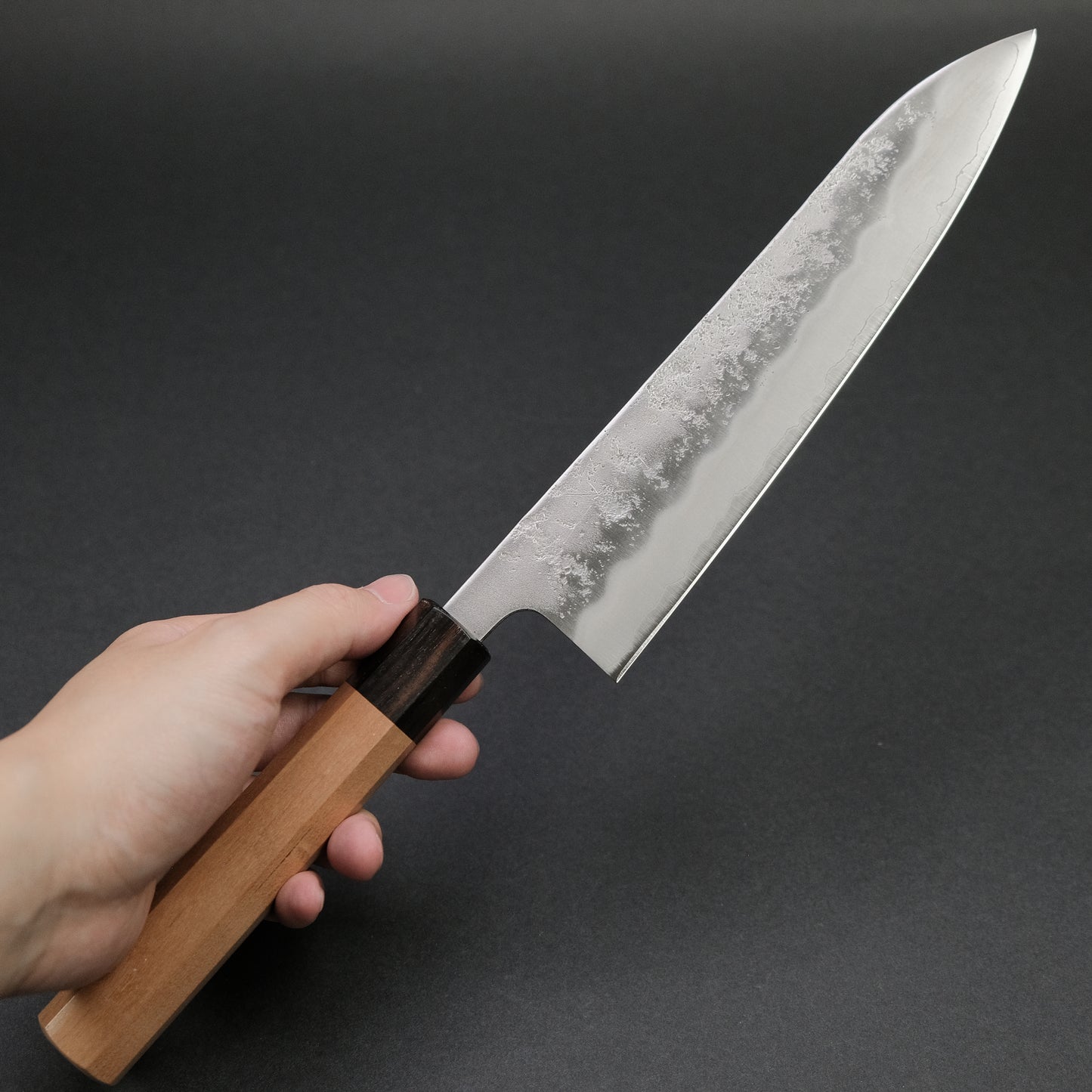 Hitohira Futana S3 Nashiji Gyuto 210mm Cherry Wood Handle