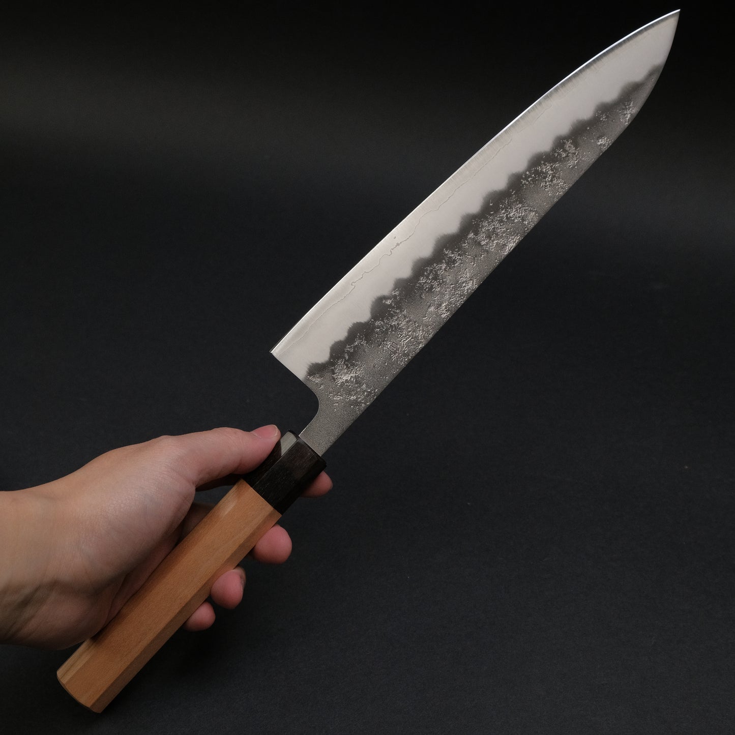 Hitohira Futana S3 Nashiji Gyuto 240mm Cherry Wood Handle