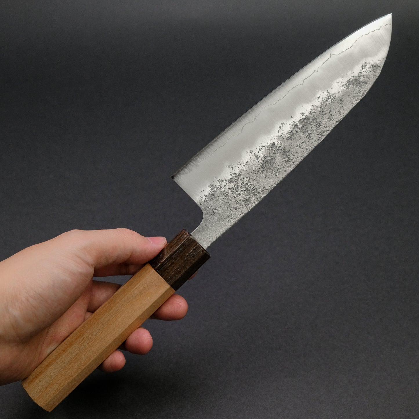 Hitohira Futana S3 Nashiji Santoku 170mm Cherry Wood Handle