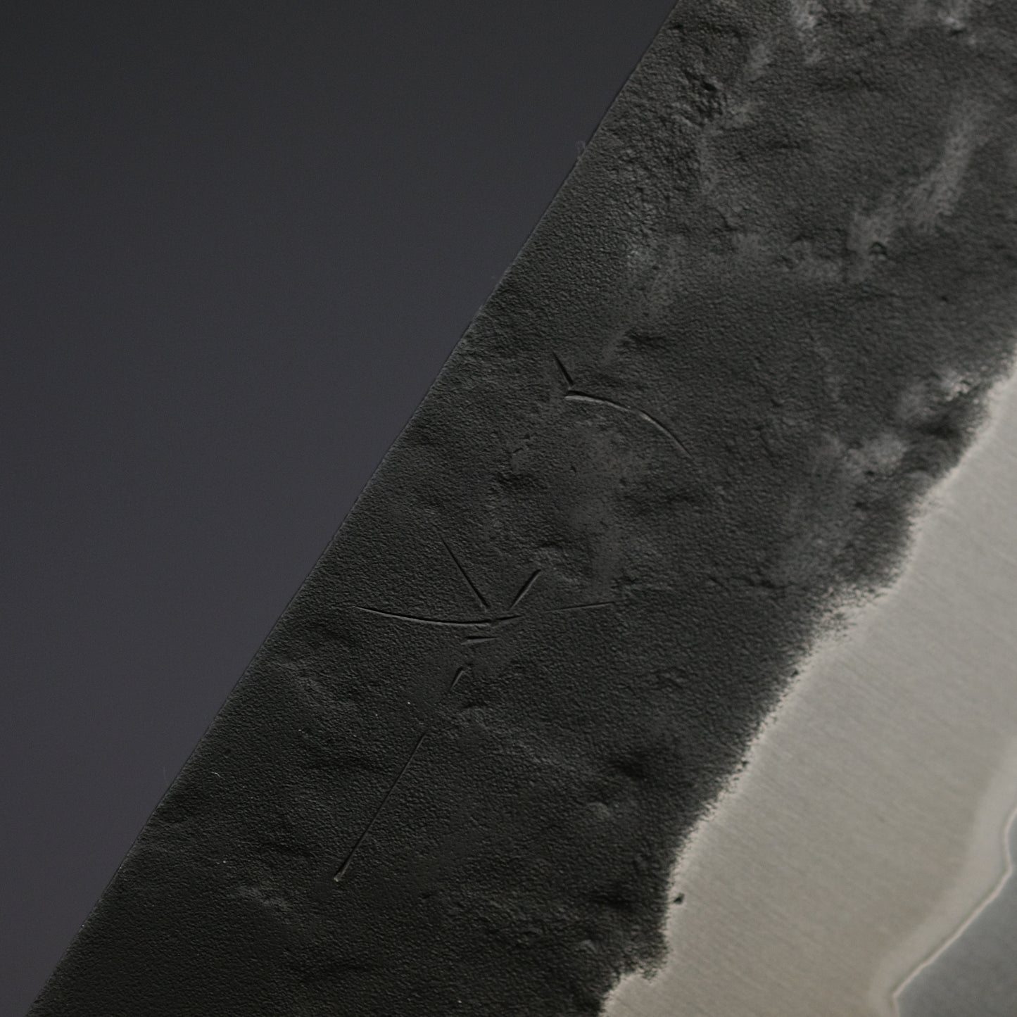 Hitohira Futana SB Kuro Nashiji Nakiri 165mm Cherry Wood Handle