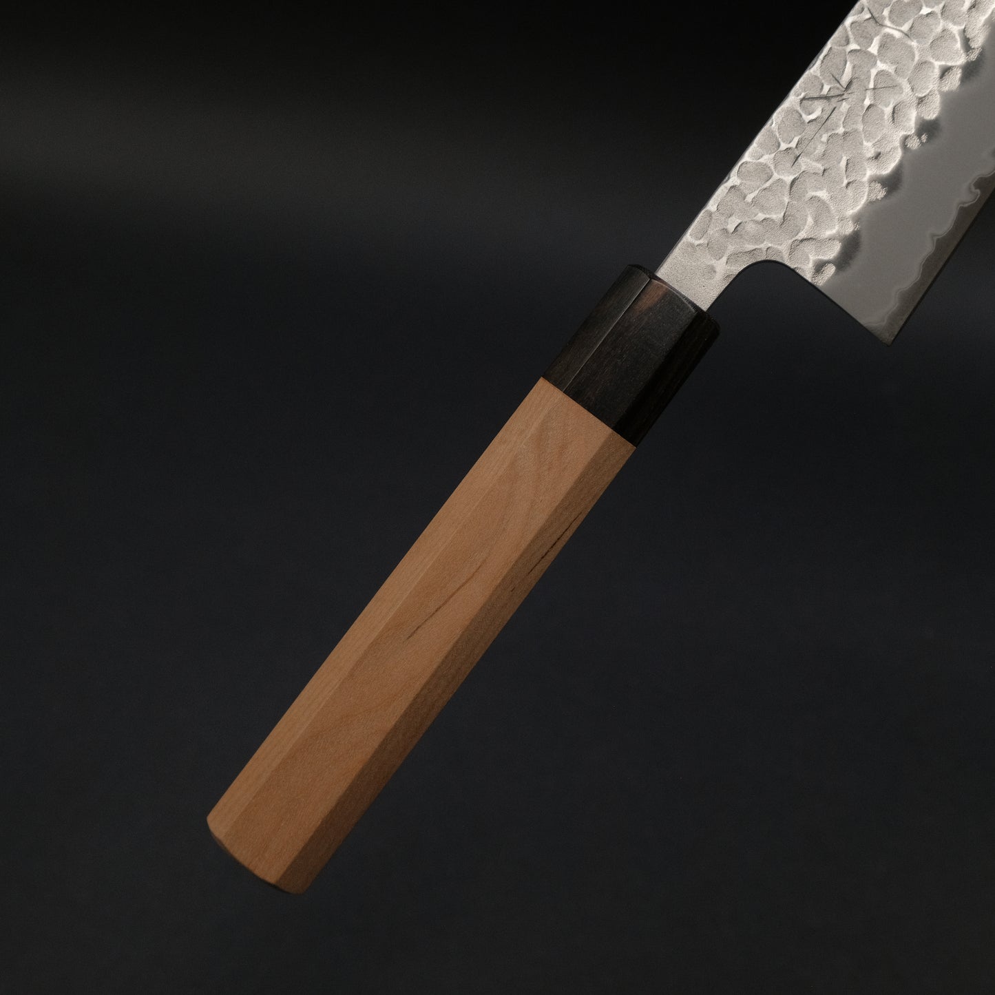 Hitohira Futana SB Migaki Tsuchime Gyuto 210mm Cherry Wood Handle