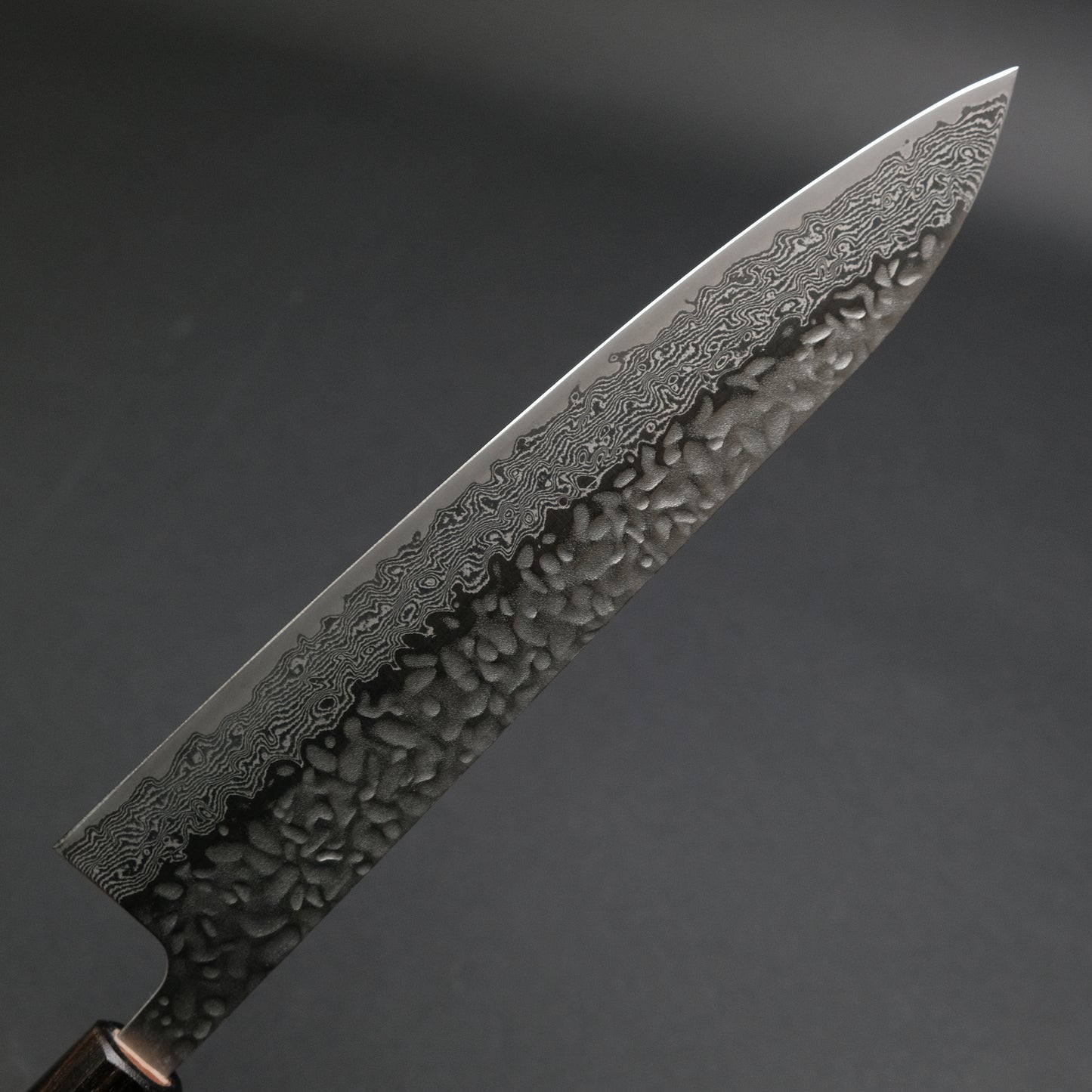 Hitohira Futana Stainless Tsuchime Damascus Gyuto 240mm Cherry Wood Handle