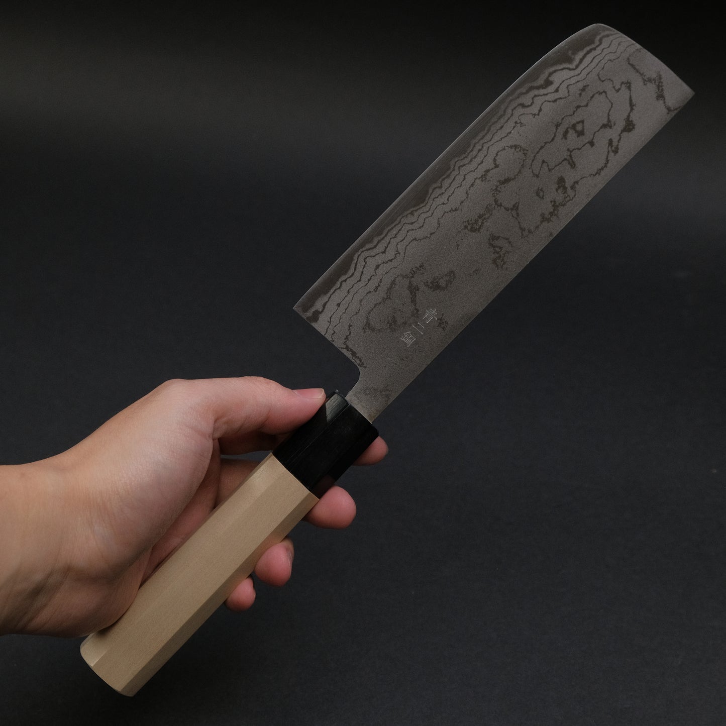 Hitohira GR Blue #2 Damascus Nakiri 165mm Ho Wood Handle