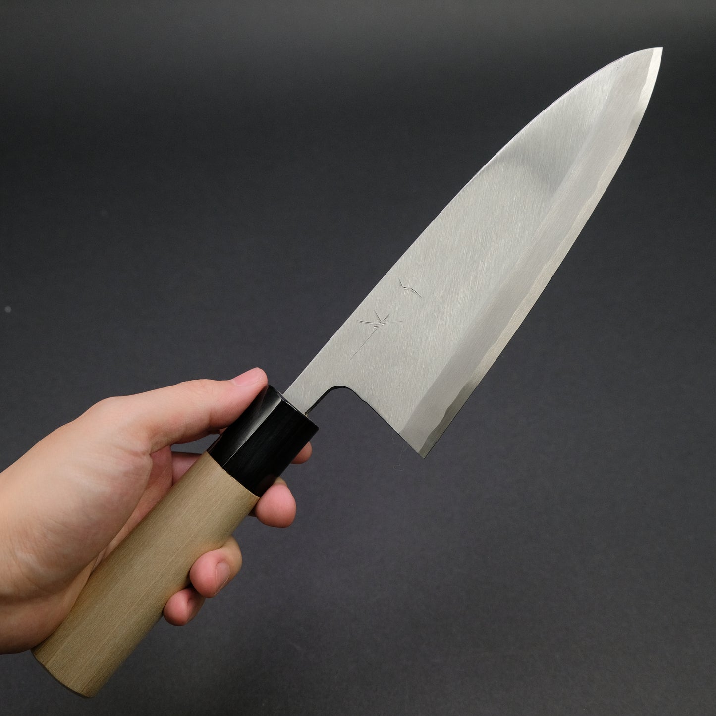 Hitohira Gorobei Blue #2 Deba 180mm Ho Wood Handle (D-Shape)