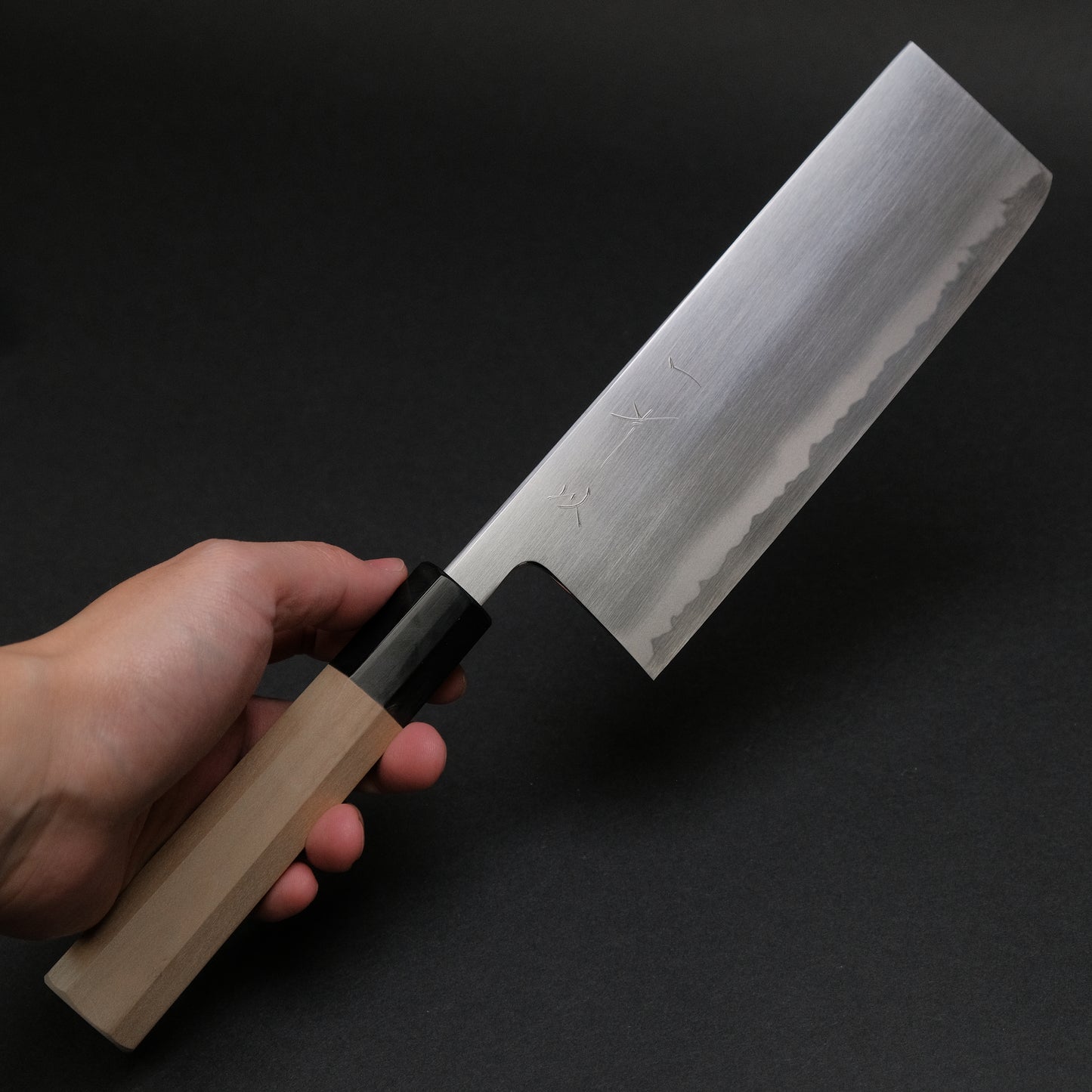 Hitohira Gorobei Izo Blue #2 Nakiri Ho Wood Handle