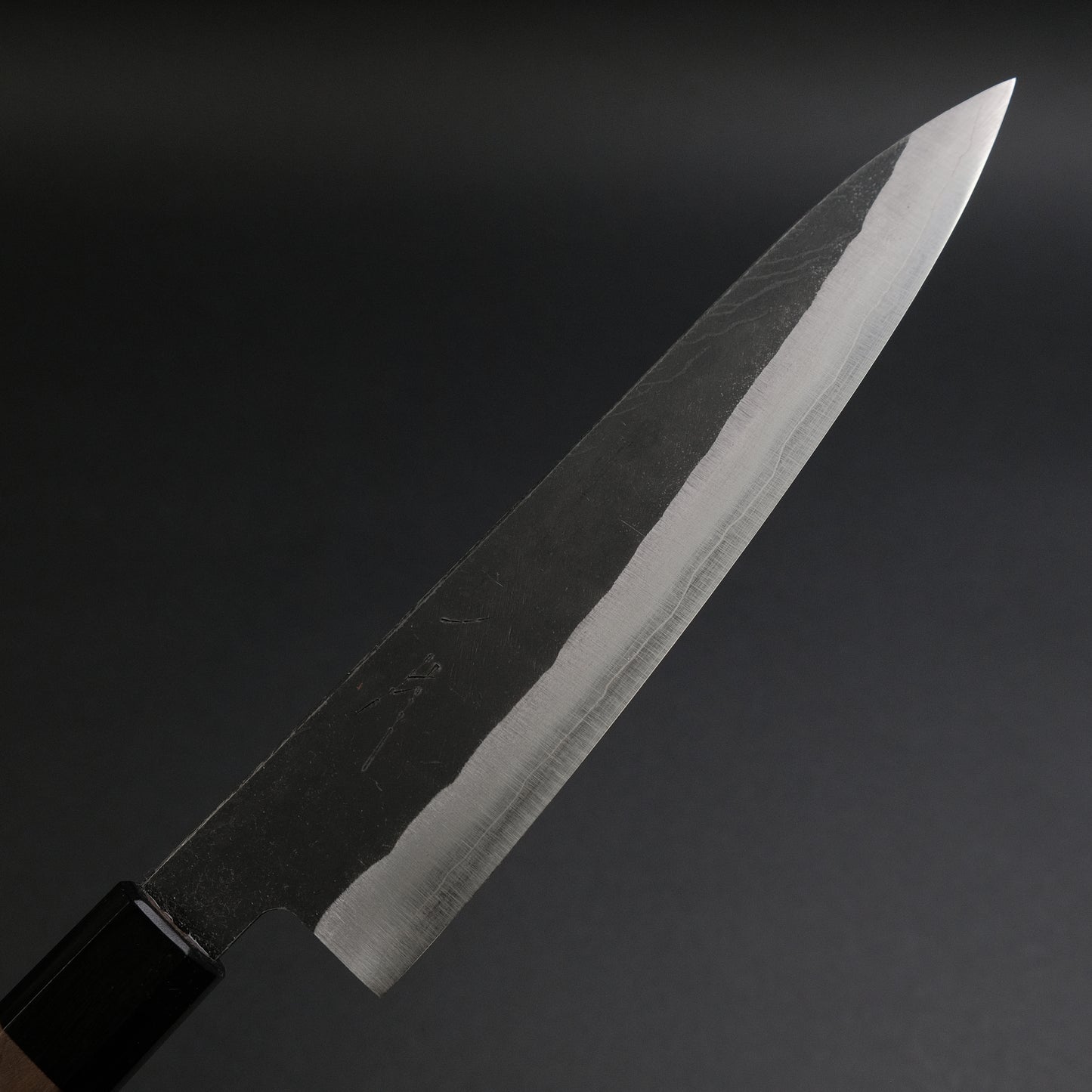 Hitohira Harima Blue Super Stainless Clad Gyuto 210mm Walnut Handle