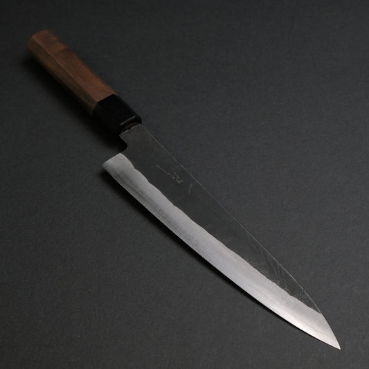 Hitohira Harima Blue Super Stainless Clad Gyuto 210mm Walnut Handle