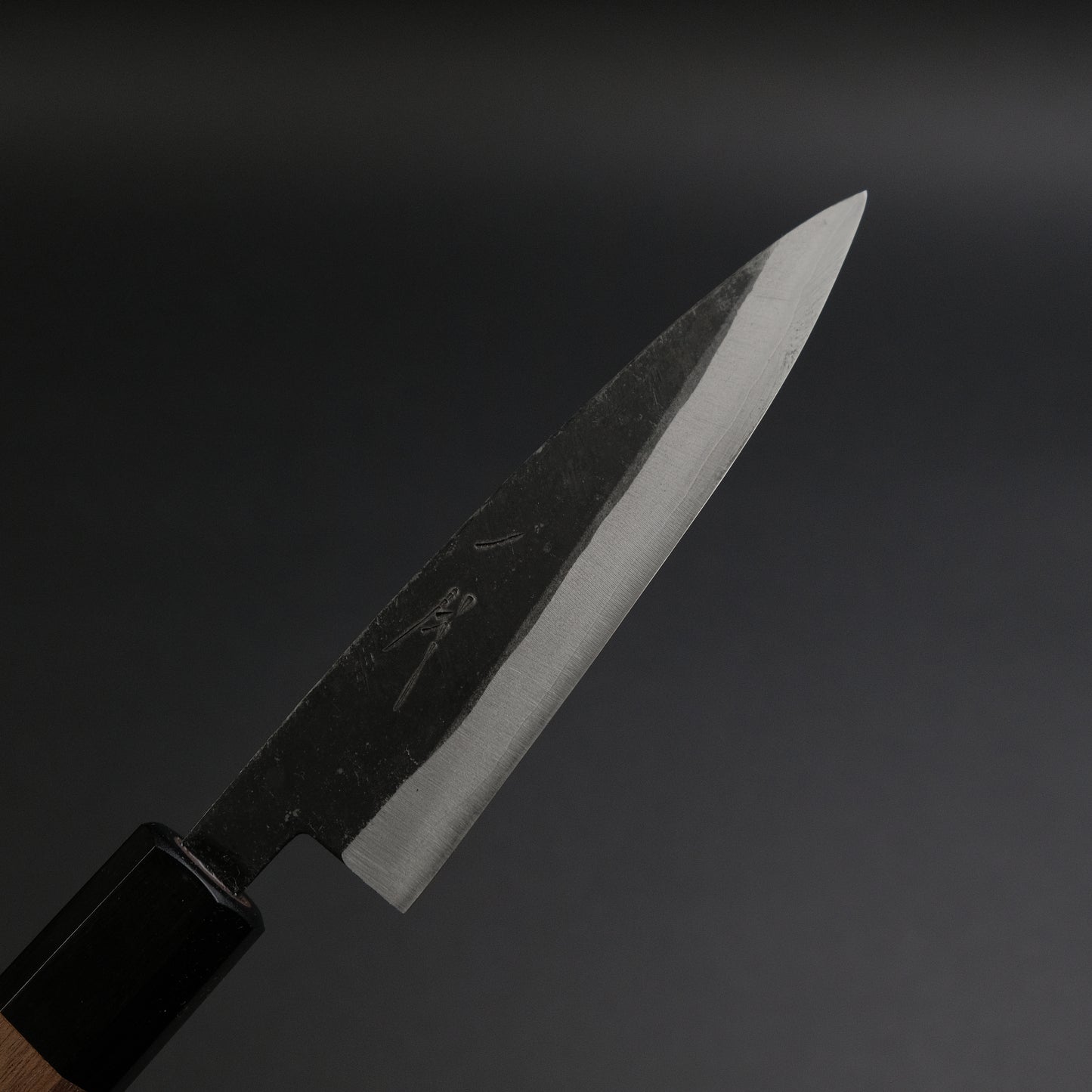 Hitohira Harima Blue Super Stainless Clad Petty 120mm Walnut Handle