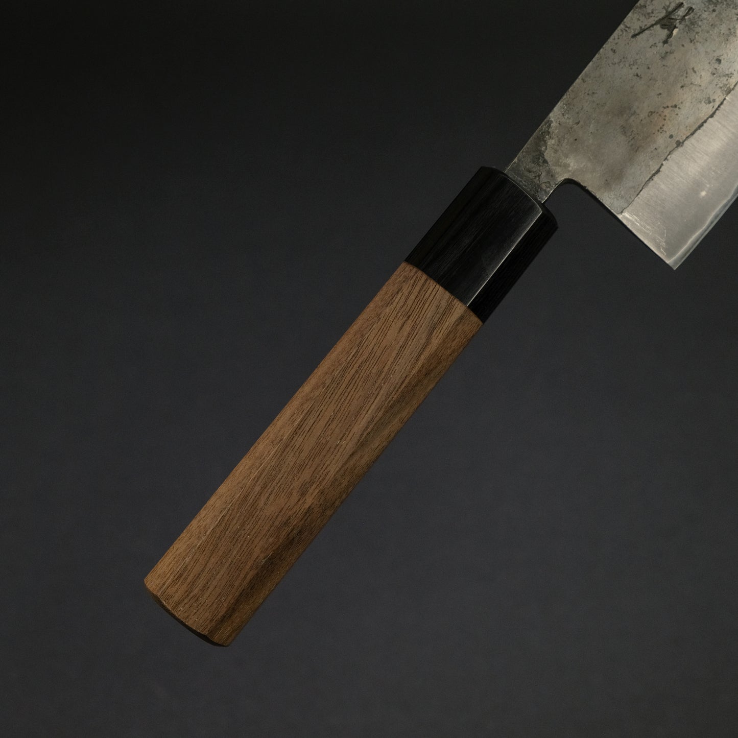 Hitohira Harima Forged Blue Super Stainless Clad Nakiri Walnut Handle