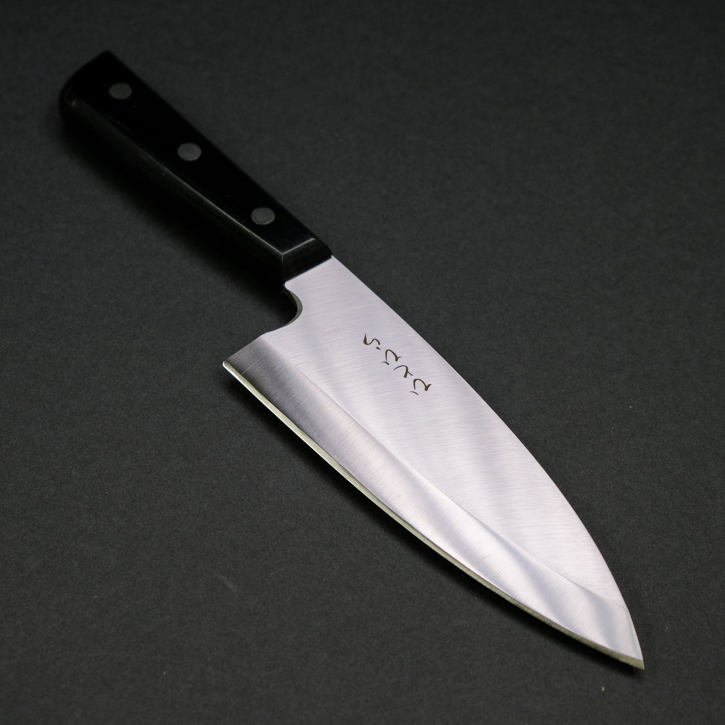Hitohira Hiragana Deba 150mm Pakka Handle (No Bolster)
