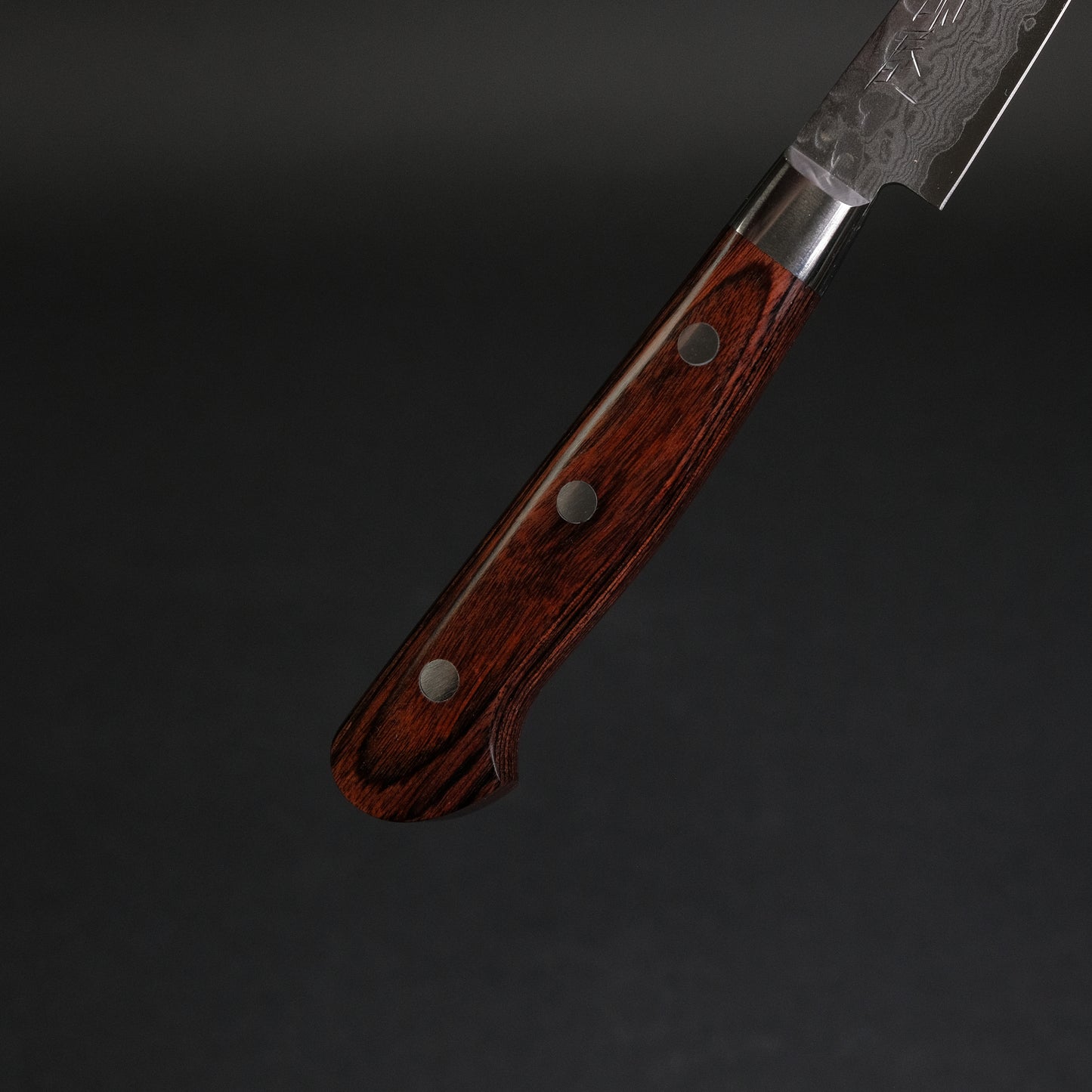 Hitohira Imojiya ST Tsuchime Damascus Paring Imitation Mahogany Handle (Yo)