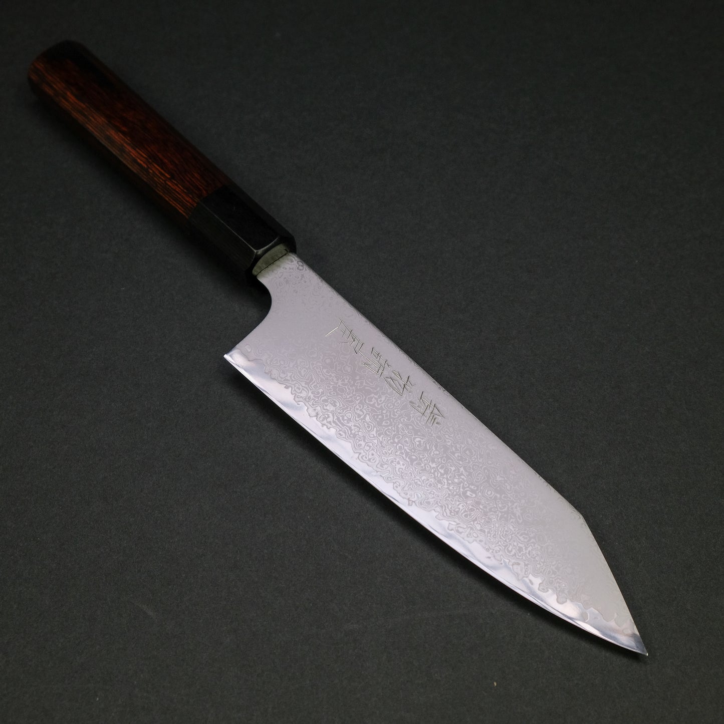 Hitohira Imojiya TH Damascus Bunka 180mm Pakka Handle (Red)