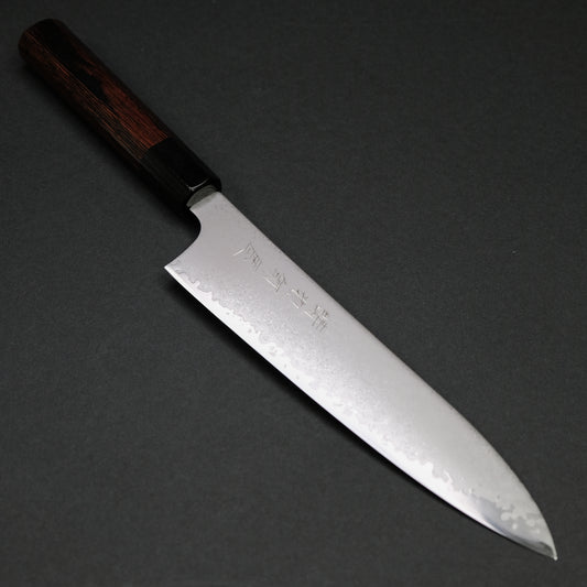 Hitohira Imojiya TH Damascus Gyuto 210mm Pakka Handle (Red)