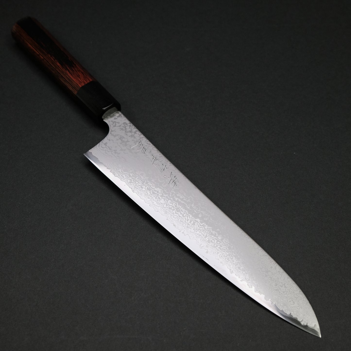 Hitohira Imojiya TH Damascus Gyuto 240mm Pakka Handle (Red)