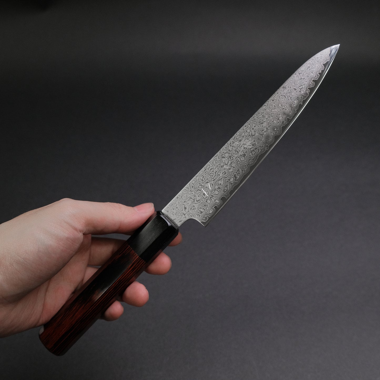 Hitohira Imojiya TH Damascus Petty 150mm Pakka Handle (Red)