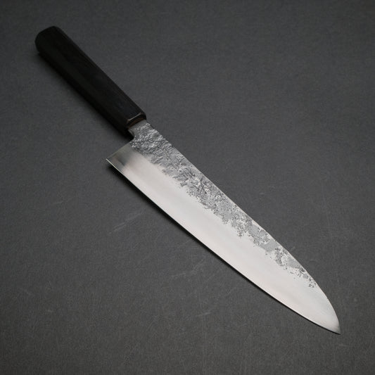 Hitohira Imojiya TH Silver #3 Nashiji Gyuto 210mm Ebony Handle