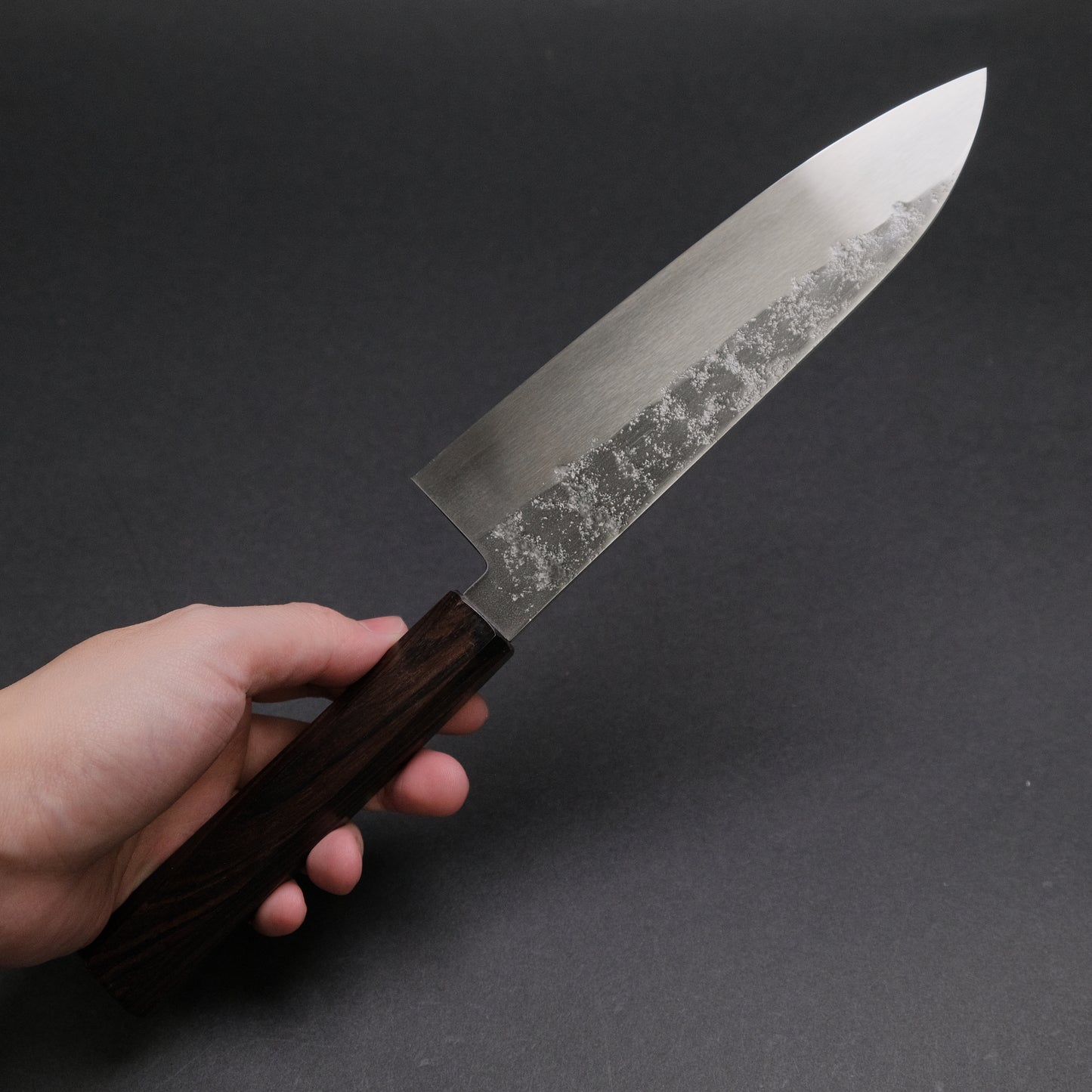 Hitohira Imojiya TH Silver #3 Nashiji Santoku Ebony Handle