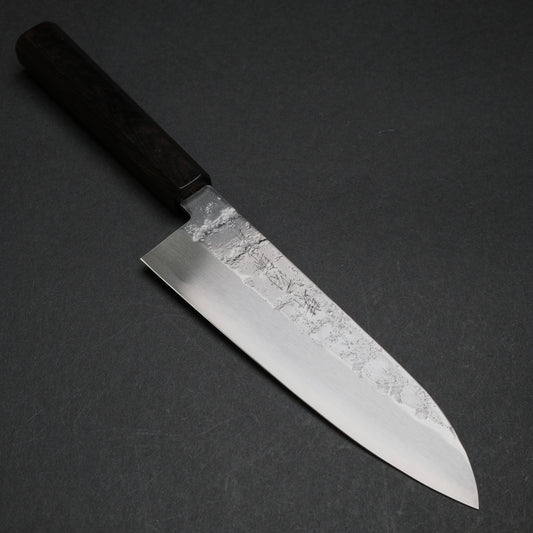 Hitohira Imojiya TH Silver #3 Nashiji Santoku Ebony Handle