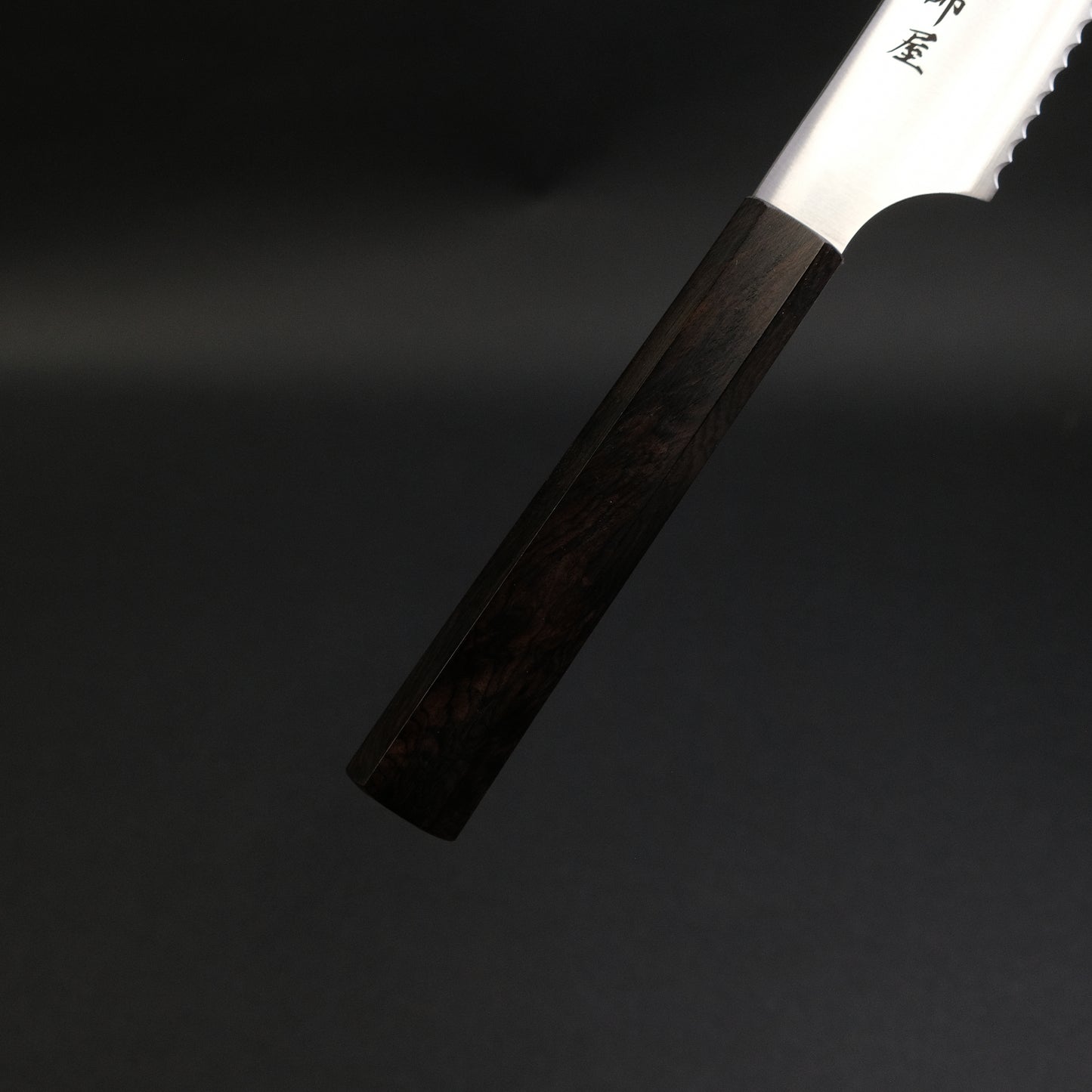 Hitohira Imojiya TH Stainless Bread Knife 240mm Ebony Handle (Wa)