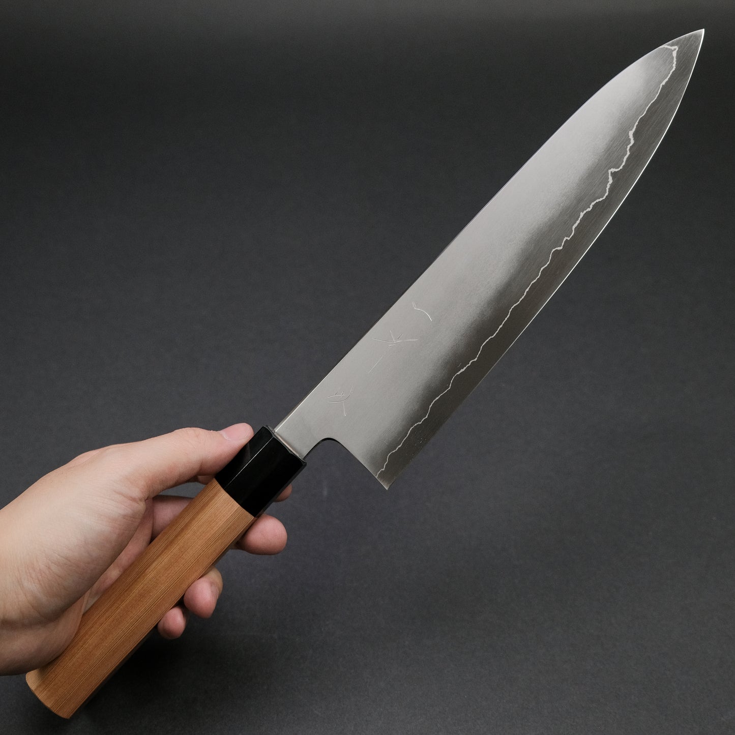 Hitohira Kikuchiyo Izo Silver #3 Gyuto 240mm Yakusugi Cedar Handle