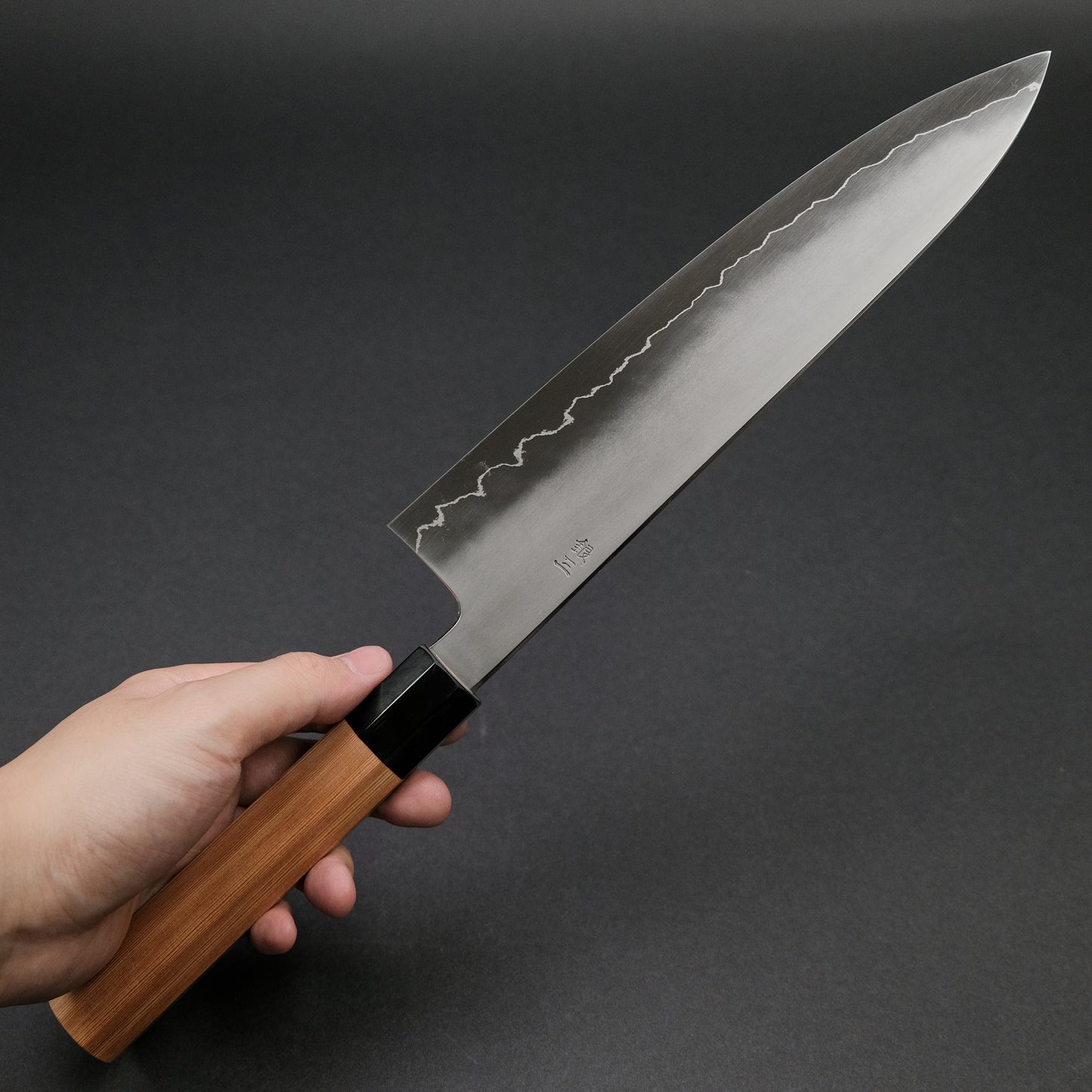 Hitohira Kikuchiyo Izo Silver #3 Gyuto 240mm Yakusugi Cedar Handle