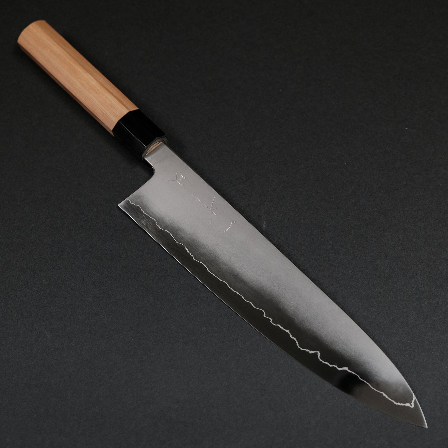 Hitohira Kikuchiyo Izo Silver #3 Gyuto 240mm Yakusugi Cedar Handle