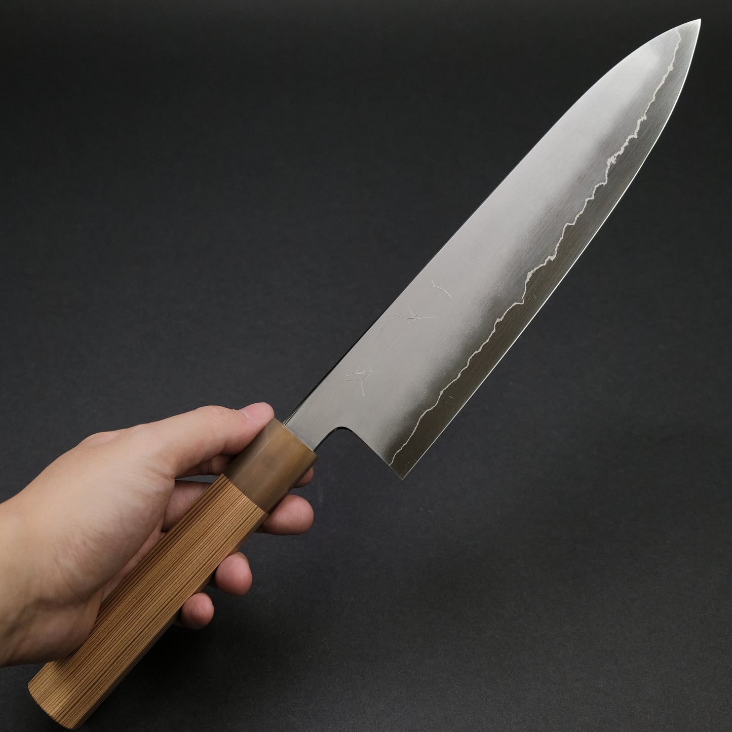 Hitohira Kikuchiyo Izo Silver #3 Gyuto 240mm Yakusugi Cedar Handle