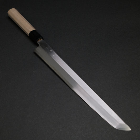 Hitohira Kikuchiyo Manzo Blue #2 Yanagi Sakimaru 300mm Ho Wood Handle (Saya)
