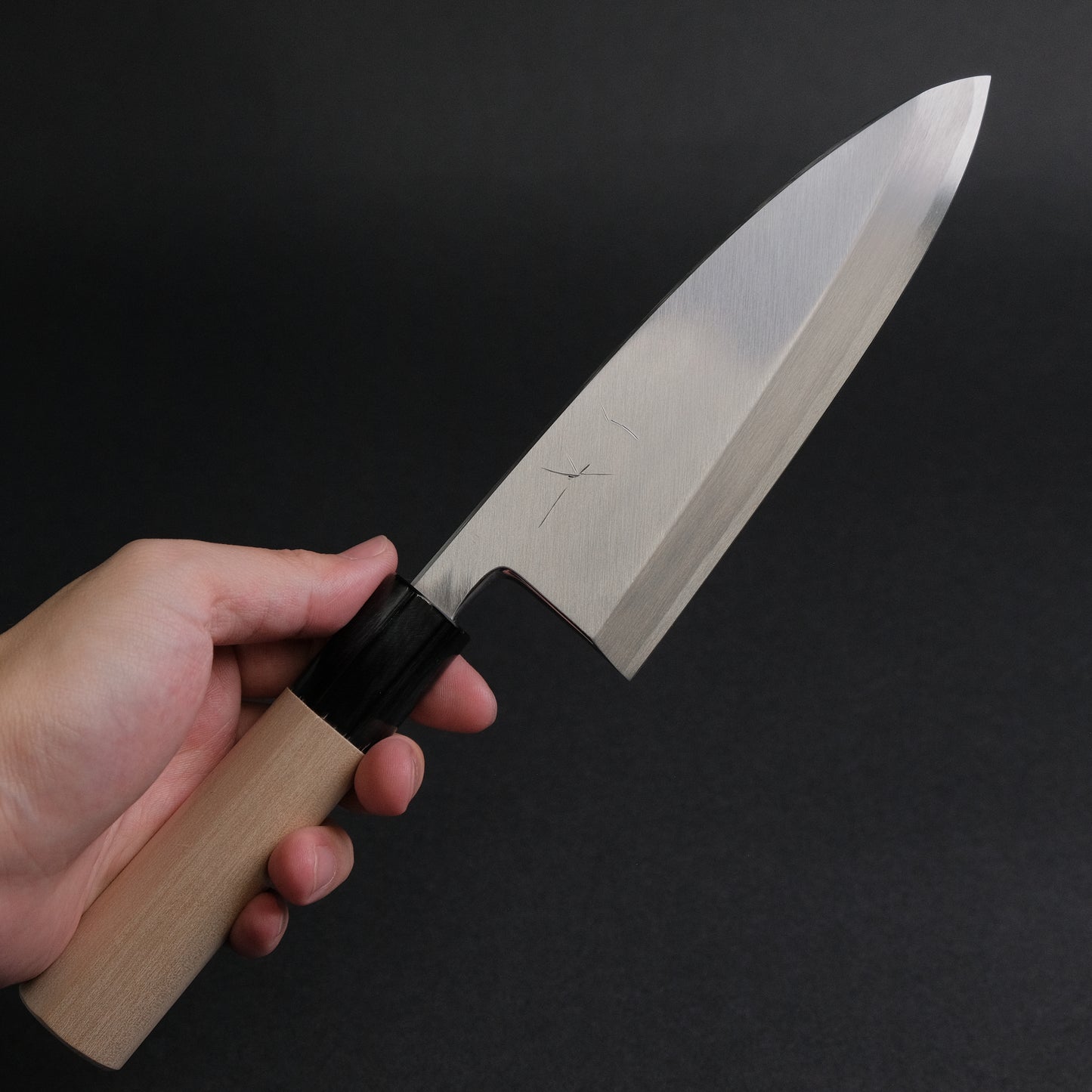 Hitohira Kikuchiyo Manzo White #3 Deba 150mm Ho Wood Handle (D-Shape)
