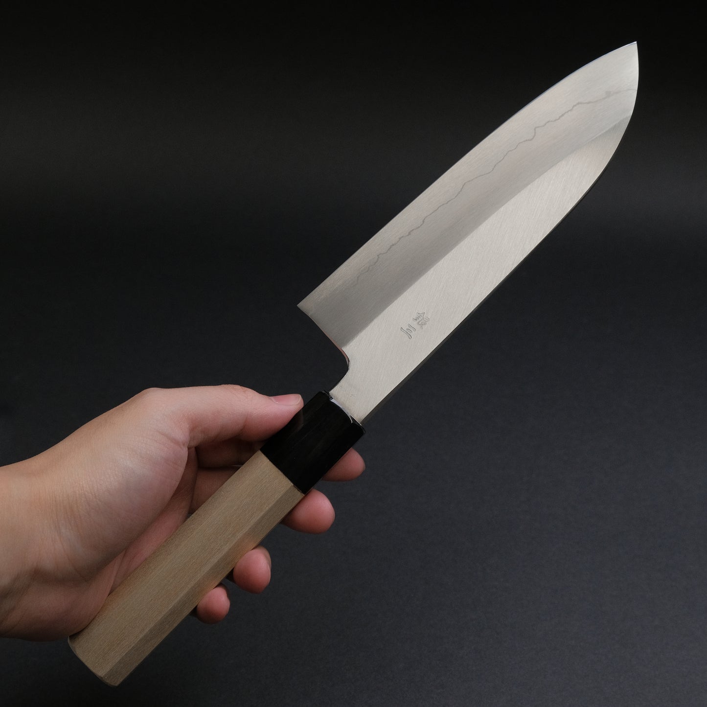 Hitohira Kikuchiyo Ren Silver #3 Santoku 180mm Ho Wood Handle