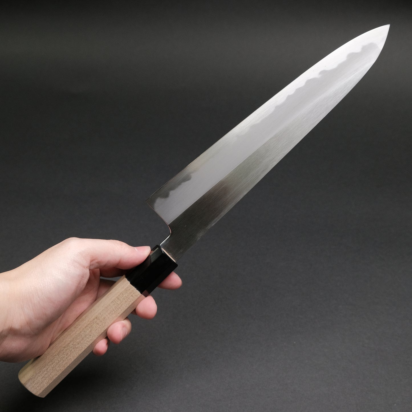 Hitohira Kikuchiyo Ren White #2 Gyuto 240mm Ho Wood Handle