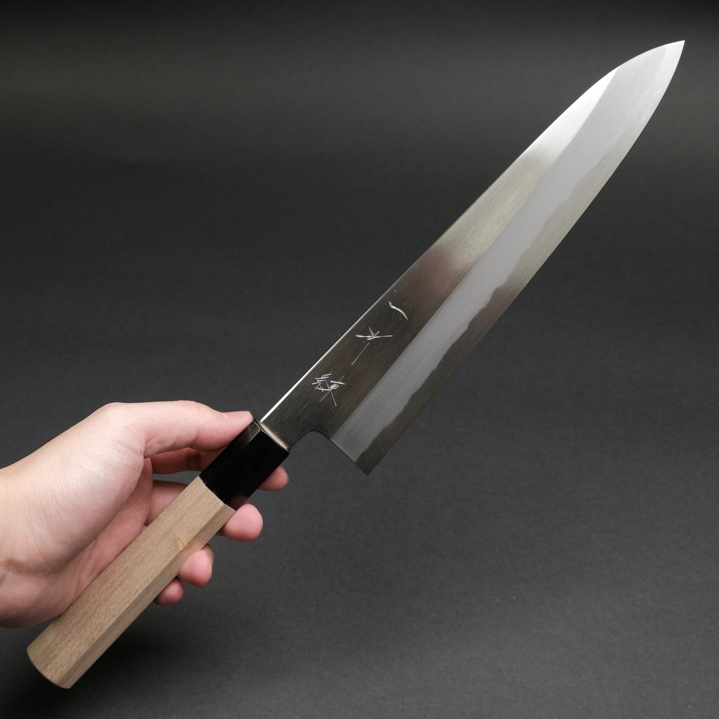 Hitohira Kikuchiyo Ren White #2 Gyuto 240mm Ho Wood Handle